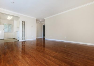 living area and kitchen at fresno terrace