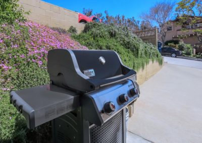 barbeque and landscape at fresno terrace