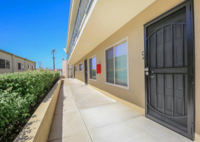 front porch of unit at fresno terrace