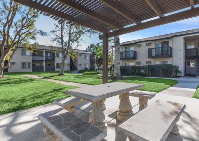 courtyard at the pines apartments