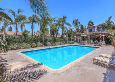 pool deck at pinewood villas