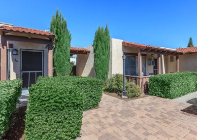 exterior pathway and landscape at portofino apartments