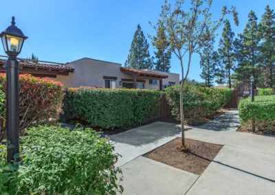 pathway and landscape at portofino apartments