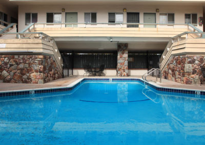 pool area at oceanridge apartments