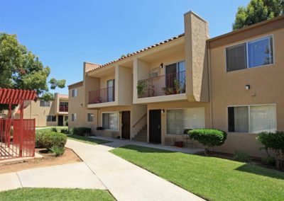 exterior and grass area at parkwood gardens apartments