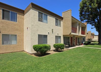 exterior and grass area at parkwood gardens apartments