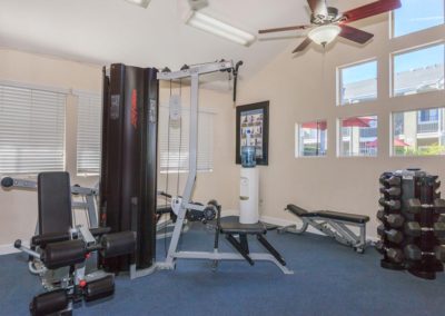 gym at peppertree gardens apartments