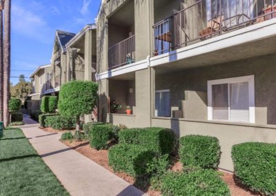 exterior and landscape at peppertree gardens apartments