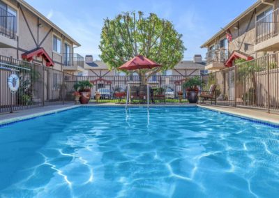 gated pool at pepper valley apartments