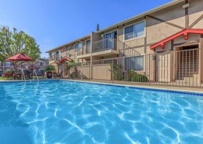 gated pool at pepper valley apartments