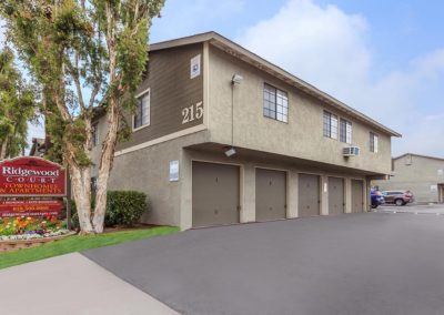 exterior and garages at ridgewood court