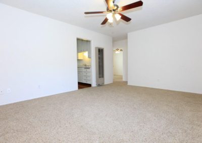 living area and kitchen at rosewood villas