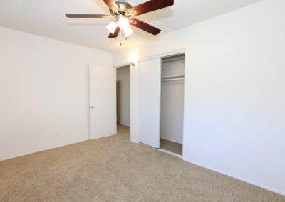 bedroom with closet at sandalwood apartments