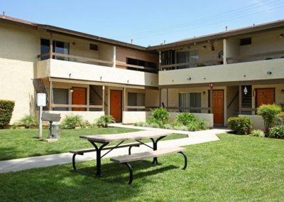 courtyard area at rosewood villas