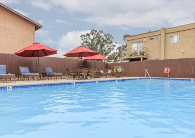 pool area at sandalwood apartments