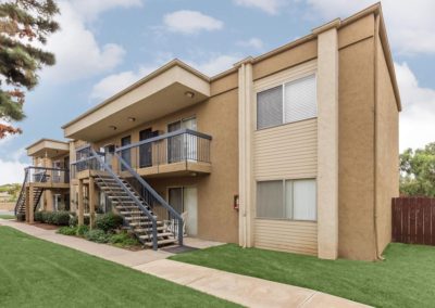 grass area and exterior of sandalwood apartments