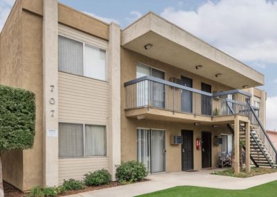 exterior of units at sandalwood apartments