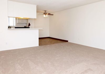 living area and kitchen at sandalwood apartments