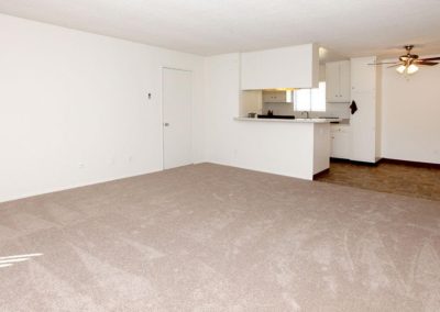 living area and kitchen at sandalwood apartments