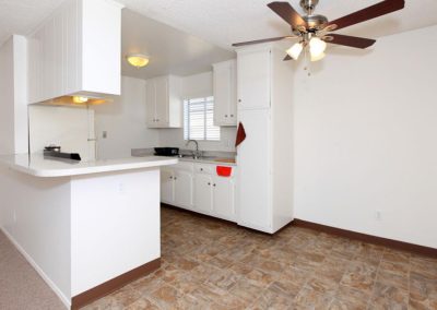 kitchen and dining area at sandalwood apartments