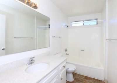 bathroom at sandalwood apartments