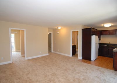 living area and kitchen at taft manor