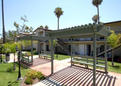 gazebo with seating at taft manor