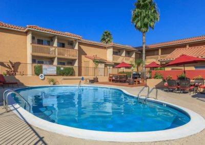 pool area overview of lake meadows