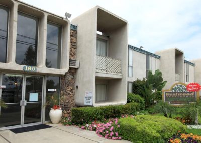 exterior of westwood apartments