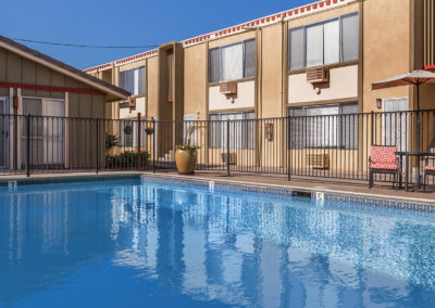 pool deck at westwood apartments