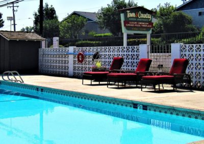 pool area at town and country gardens