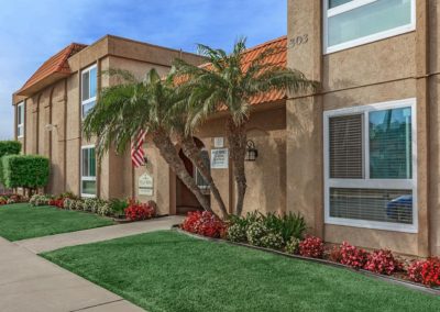 front entrance at villa nova apartments