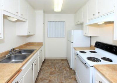 kitchen at villa nova apartments