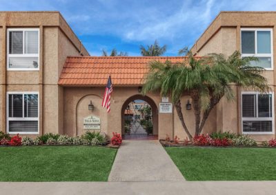 front entrance at villa nova apartments