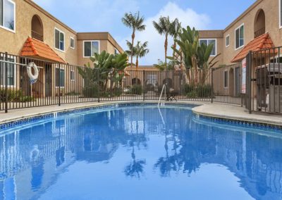 pool area at villa nova apartments