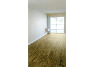 living area with sliding door at willow creek