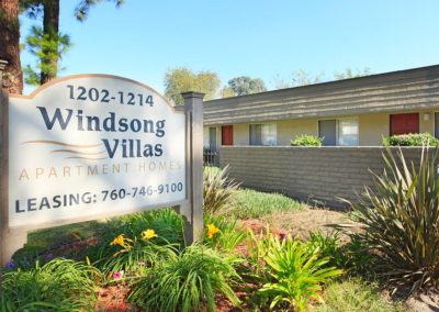 front sign at windsong villas